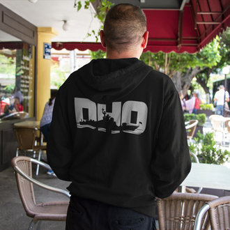 DHO Sweatshirt Siyah Fermuarlı