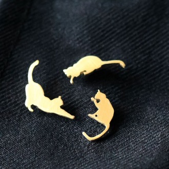 Kedi Döngüsü Broş Set