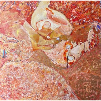 100x100cm Tuval üzerine Akrilik• Acrylic on Canvas • Bir • One