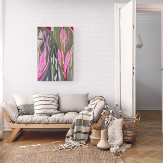 90x60cm Tuval üzerine Akrilik • Acrylic on Canvas • V • &