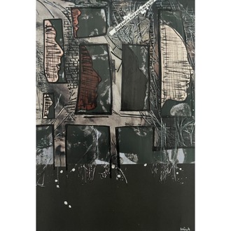 21x15cm Kâğıt üzerine Karışık Teknik • Mixed Media on Paper • Bachmann 26/30