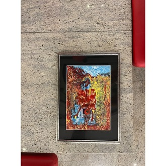 36x26cm Kâğıt üzerine Karışık Teknik • Mixed Media on Paper • Kapı • The Door 