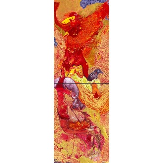 100x35cm / 50x70cm Tuval üzerine Akrilik • Acrylic on Canvas • Aşk • Love