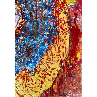 100x70cm Tuval üzerine Akrilik • Acrylic on Canvas • İstek • Desire
