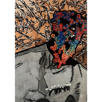 21x15cm Kâğıt üzerine Karışık Teknik • Mixed Media on Paper • Bachmann 14/30