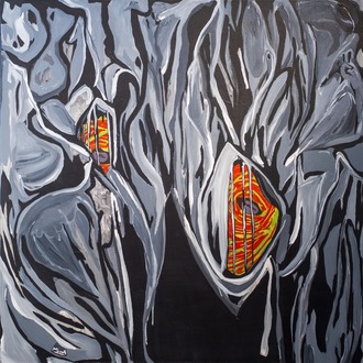100x100cm Tuval üzerine Akrilik • Acrylic on Canvas • Özgürlük • Freedom