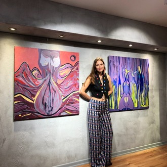 100x100cm Tuval üzerine Akrilik • Acrylic on Canvas • İçinde • Inside 
