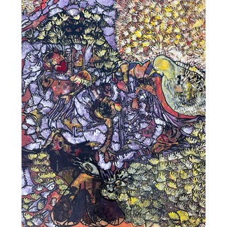 88x72cm Tuval üzerine Akrilik • Acrylic on Canvas • Rüyalar • Dreams