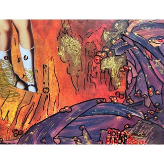 26x36cm Kâğıt üzerine Karışık Teknik • Mixed Media on Paper • Sevmek • How I Love
