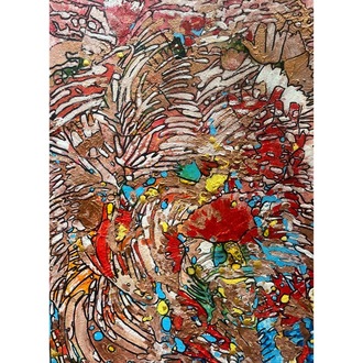 90x63cm MDF üzerine Akrilik • Acrylic on MDF • Doğaçlama • Improvisation