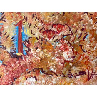 100x100cm Tuval üzerine Akrilik• Acrylic on Canvas • Bir • One