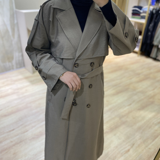 Zara Cupra Kumaş Trençkot