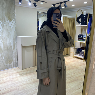 Zara Cupra Kumaş Trençkot