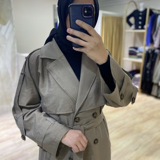 Zara Cupra Kumaş Trençkot