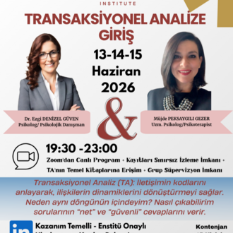 TRANSAKSİYONEL ANALİZE GİRİŞ