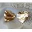 Büyük kalpli gold küpe