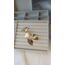 Spiral eğimli gold küpe 
