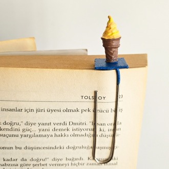 LİMONLU DONDURMA KİTAP AYRACI