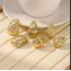 Çelik küpe set Gold (6 parça)