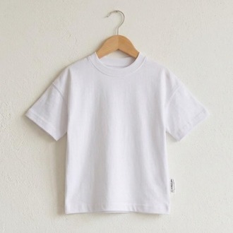 Çocuk Oversize Beyaz Basic Tişört – %100 Pamuk Unisex