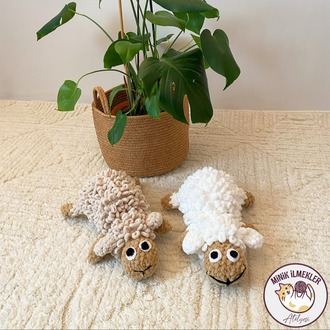 Bebek Oyuncak – Kuzu, 30 cm – Alize Puffy, El Örgüsü