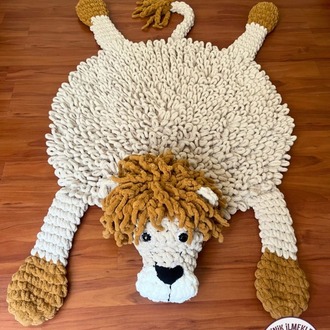 Bebek Oyun Halısı – Aslan, 120 cm – Alize Puffy, El Örgüsü