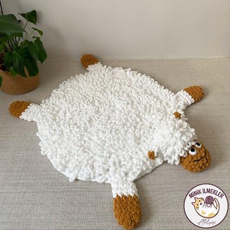 Bebek Oyun Halısı – Kuzu, 120 cm – Alize Puffy, El Örgüsü