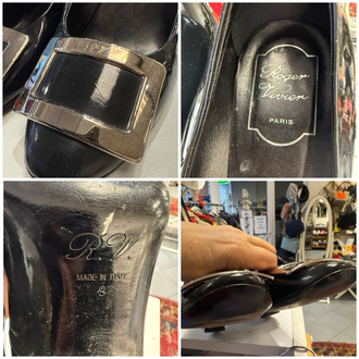Roger Vivier siyah topuklu ayakkabı