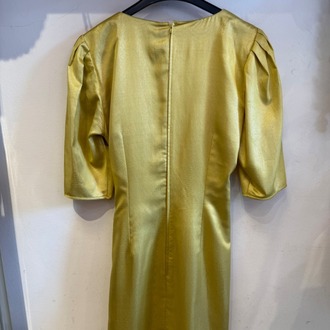 Ungaro sarı vintage şahane elbise