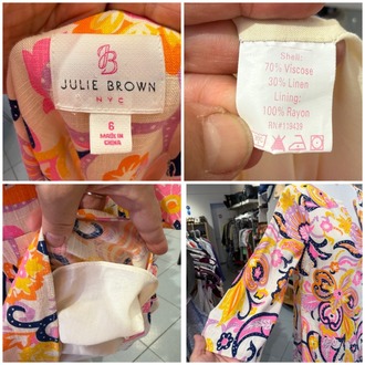 Julie Brown desenli keten elbise