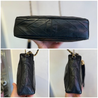 Chanel siyah vintage camera bag