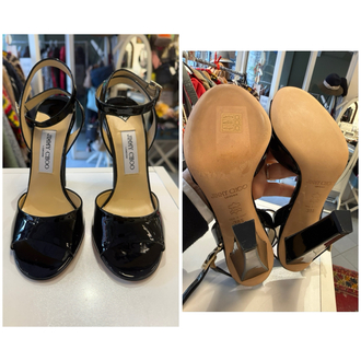 Jimmy Choo siyah rugan ayakkabı 38