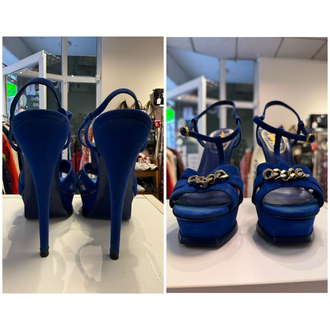 Yves Saint Laurent saks mavi stiletto