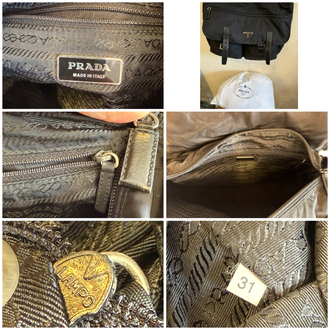 Prada siyah naylon çanta