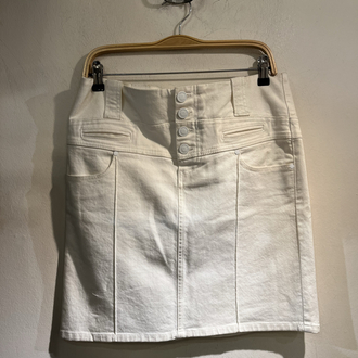 Gucci beyaz denim etek