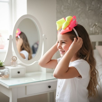 Neon Dream Bow 
Taç