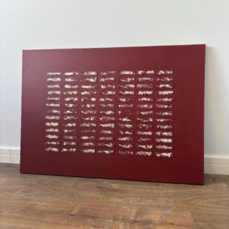 Broken Grid in Red