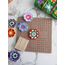 Motif Tezgahı Ahşap Motifmatik 30*30 cm Örgü Tığ işi Motif Bloğu