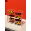 8li Kapaklı Pleksi 1/64 Hot Wheels Diecast Model Araç Sergileme Rafı