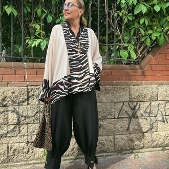 Siyah şalvar pantolon 