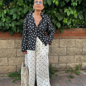 Siyah Polka gömlek 