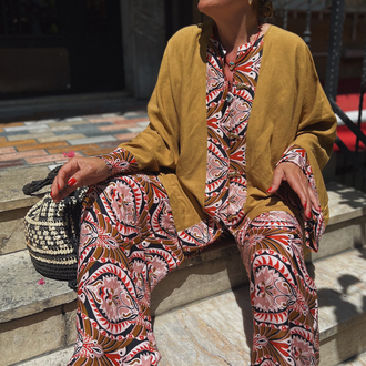 Etnik takım / kimono kesim 