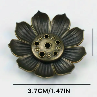 Metal Lotus Çiçek Tütsülük