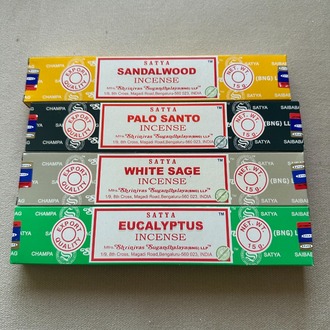 4'lü Sandal+Palosanto+ adaçayı+eucalyptus tütsü