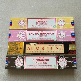 4'lü vanilya +exotic romance + aum ritual+cınnamon tütsü