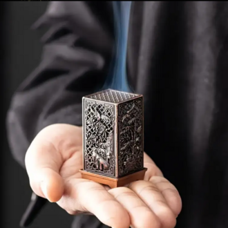 Geleneksel Çin Tasarımlı Şık Metal Tütsülük