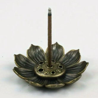 Metal Lotus Çiçek Tütsülük