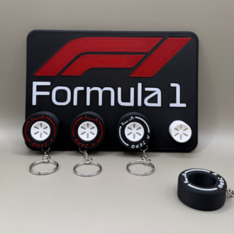 FORMULA 1 TEMALI DEKORATİF ANAHTAR ASKILIĞI