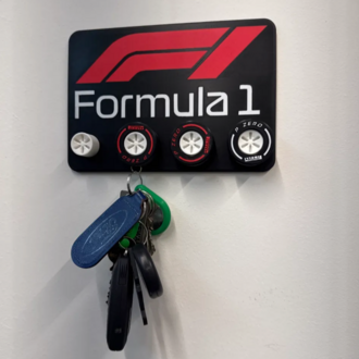 FORMULA 1 TEMALI DEKORATİF ANAHTAR ASKILIĞI