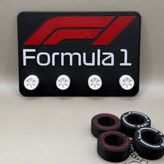 FORMULA 1 TEMALI DEKORATİF ANAHTAR ASKILIĞI